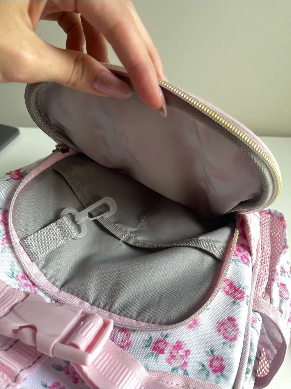 Pottery Barn Kids Pink Floral Backpack